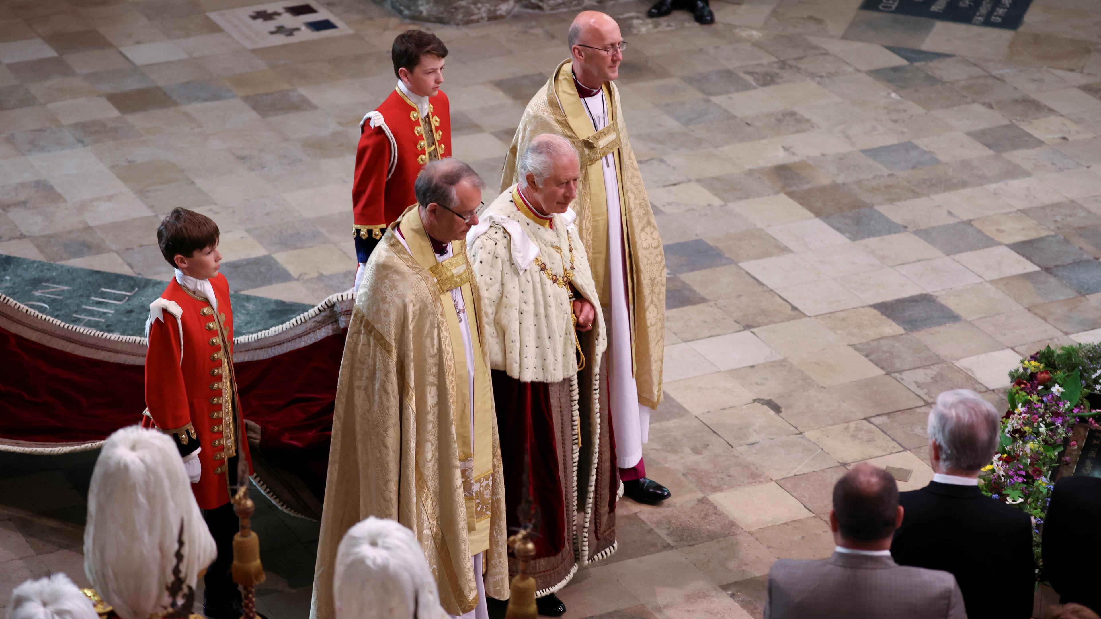 King Charles III. in der Westminster Abbey