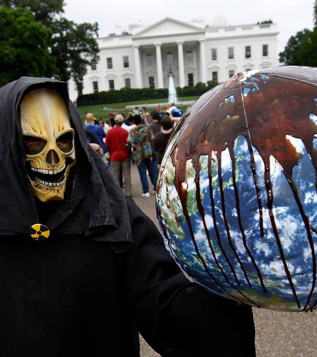 Klimaprotest in den USA vor dem Weißen Haus