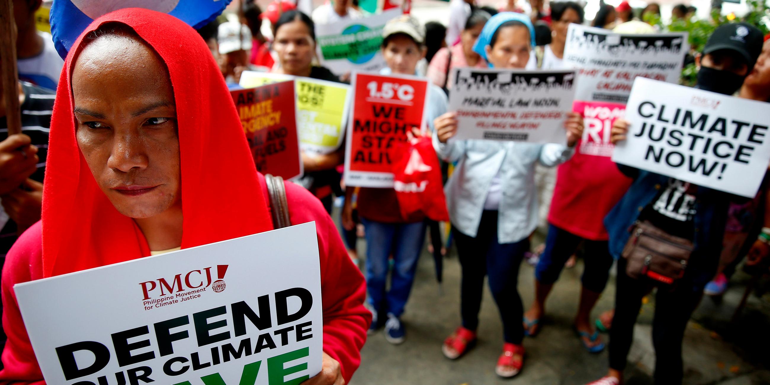 Klima-Proteste auf den Philippinen