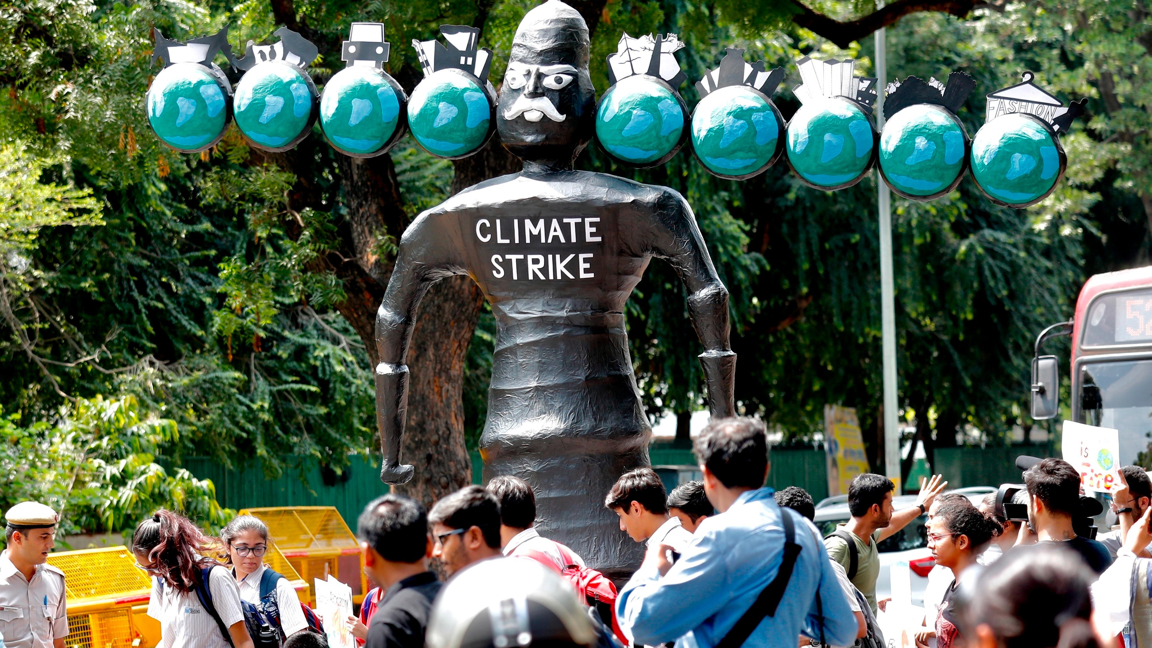 Klima-Proteste in Neu-Delhi