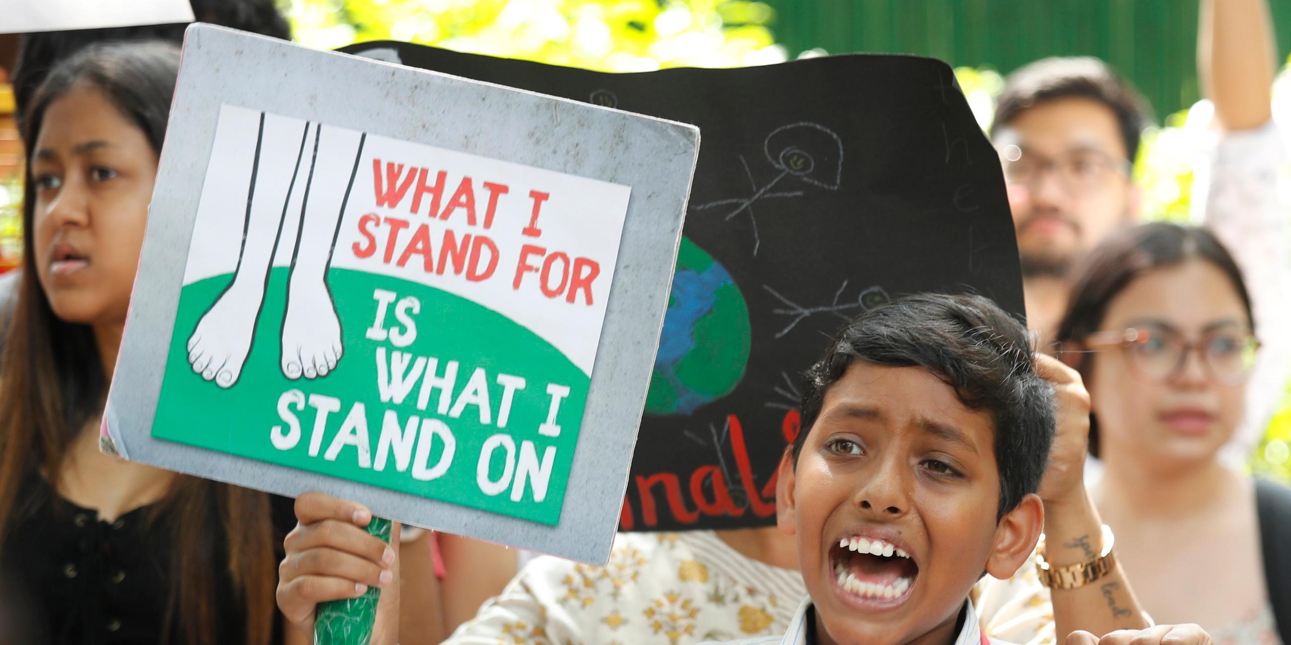 Klima-Proteste in Indien