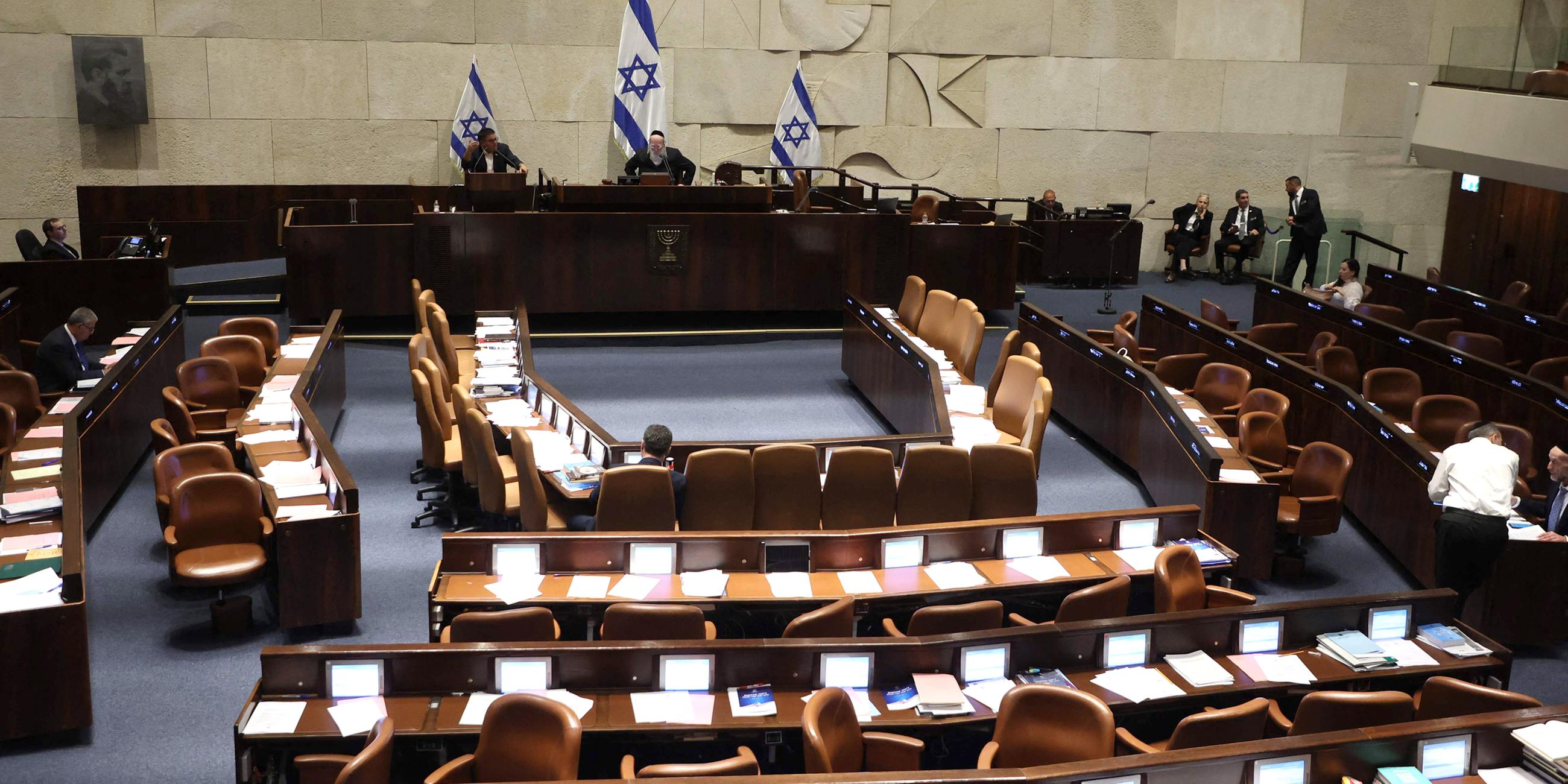 Mitglieder des israelischen Parlaments treffen in Jerusalem