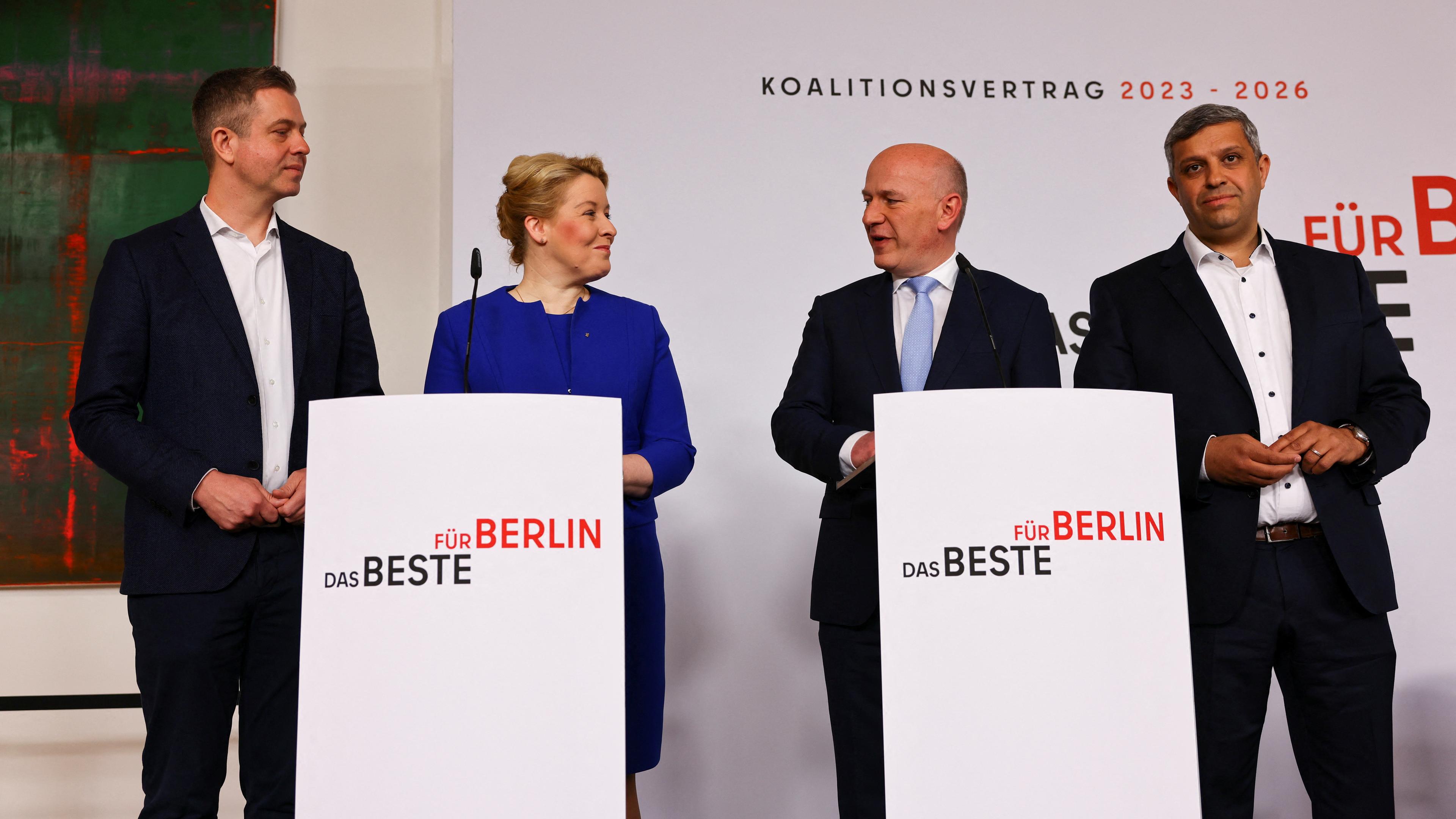 Unterzeichnung des Koalitionsvertrags in Berlin