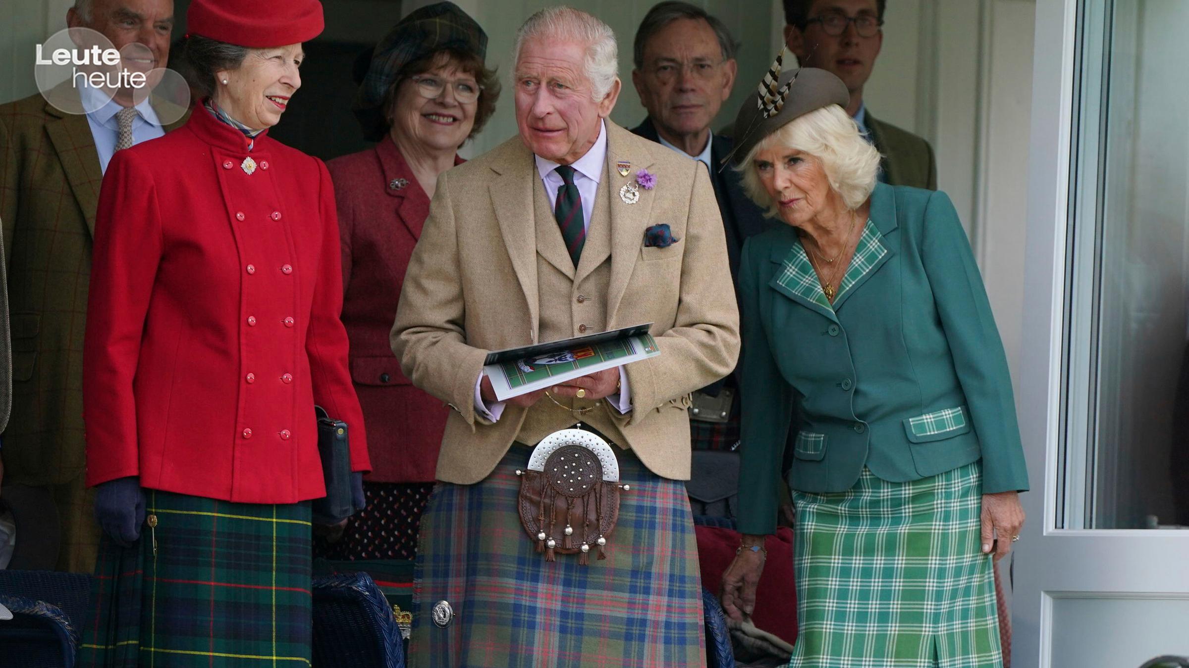 König Charles III und Königin Camilla während der Braemar Gathering Highland Games in Braemar am 02.09.2023.