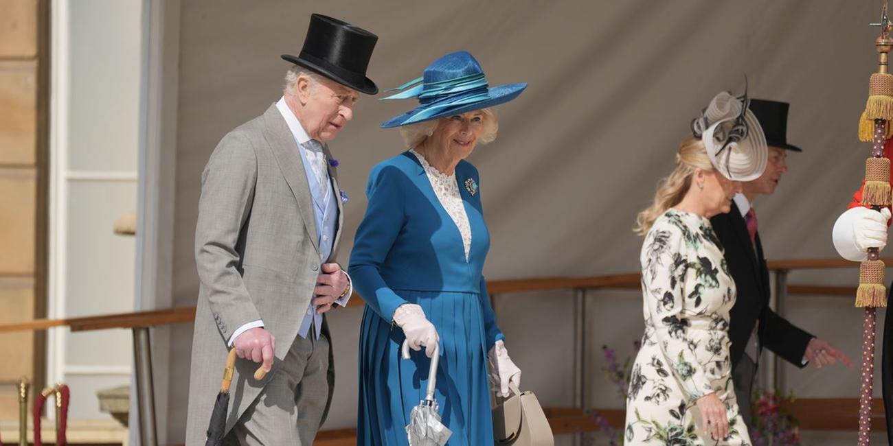 König Charles und Königin Camilla bei ihrer Gartenparty