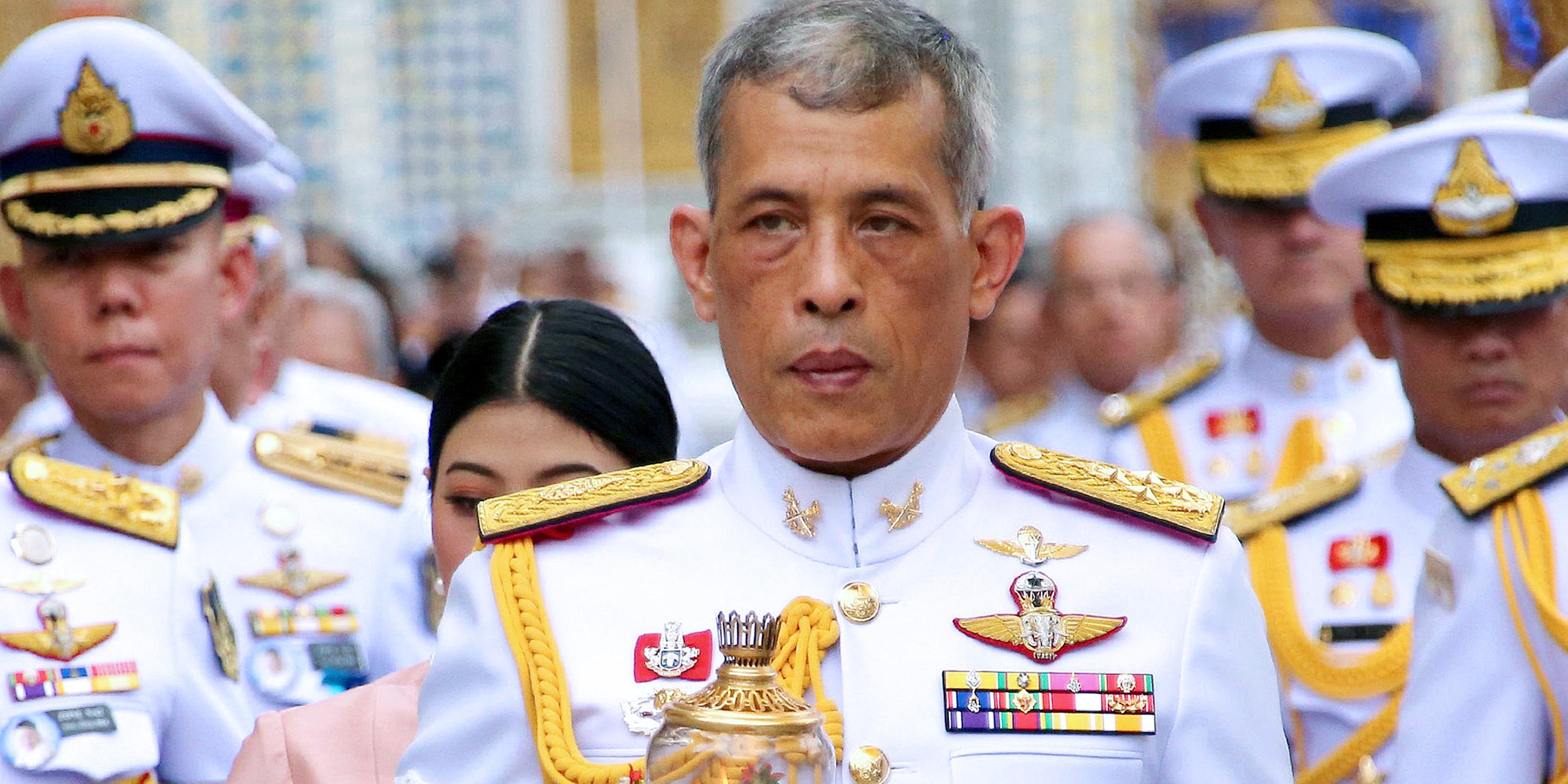 Archiv: Der thailändische König Maha Vajiralongkorn, aufgenommen am 29.05.2018