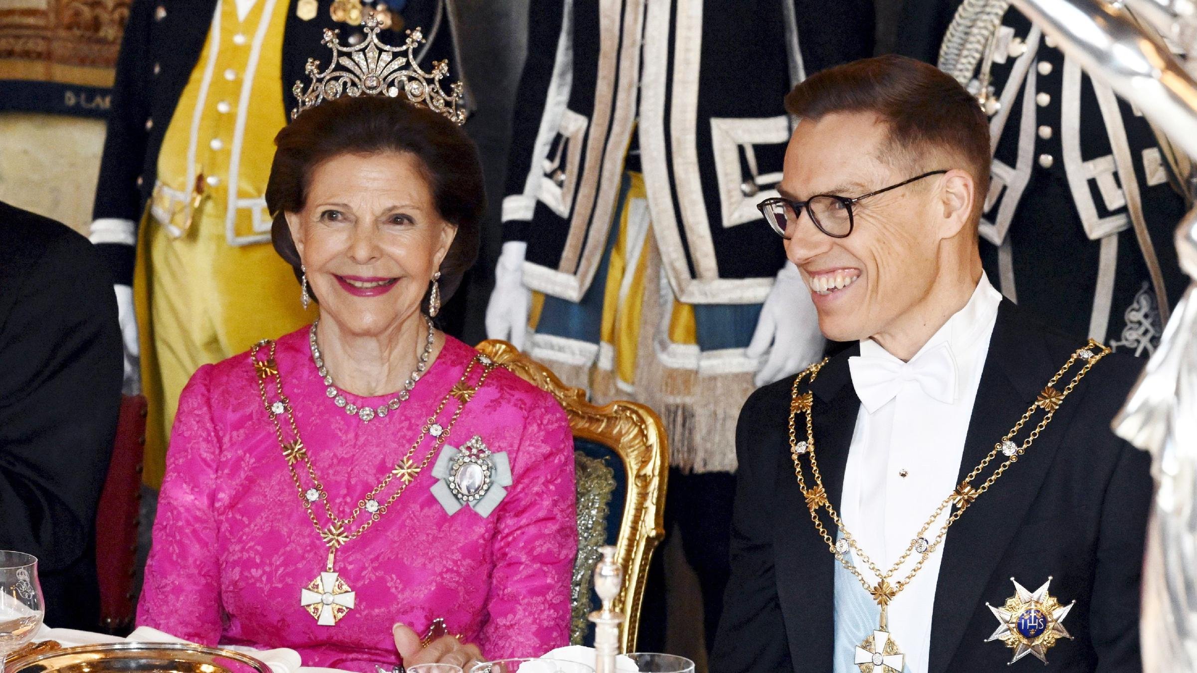 Königin Silvia und der finnische Präsident