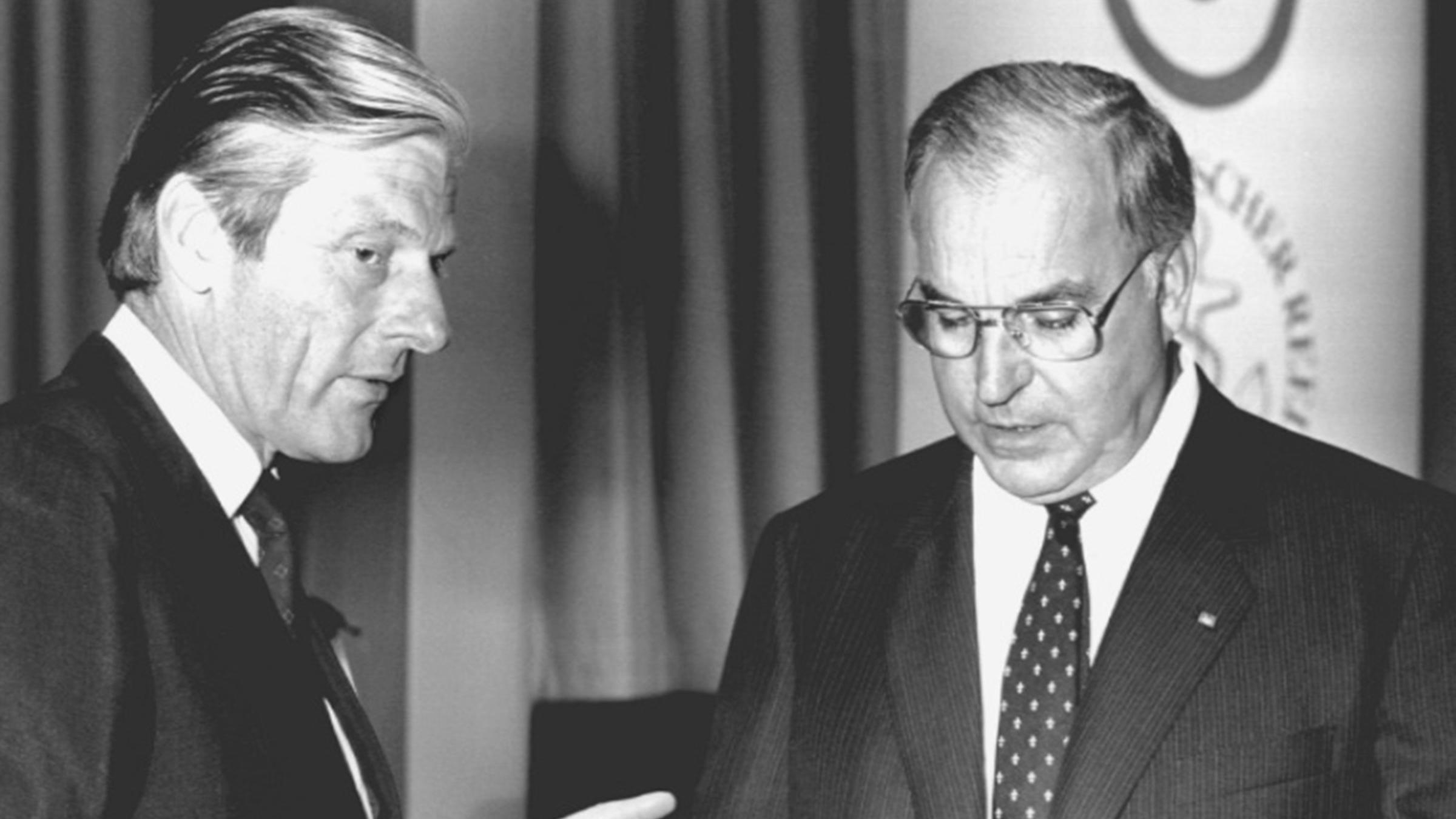 Helmut Kohl und Walter Leisler Kiep, der frühere Schatzmeister der CDU.