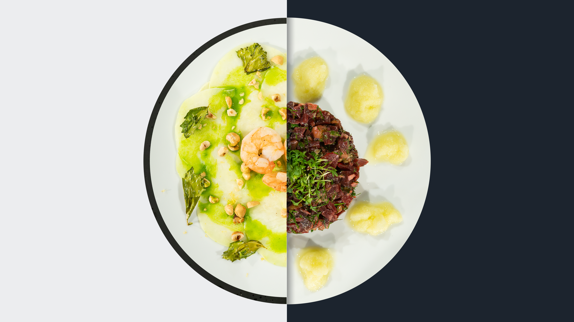 Kohlrabi-Carpaccio vs. Rote-Bete-Tatar