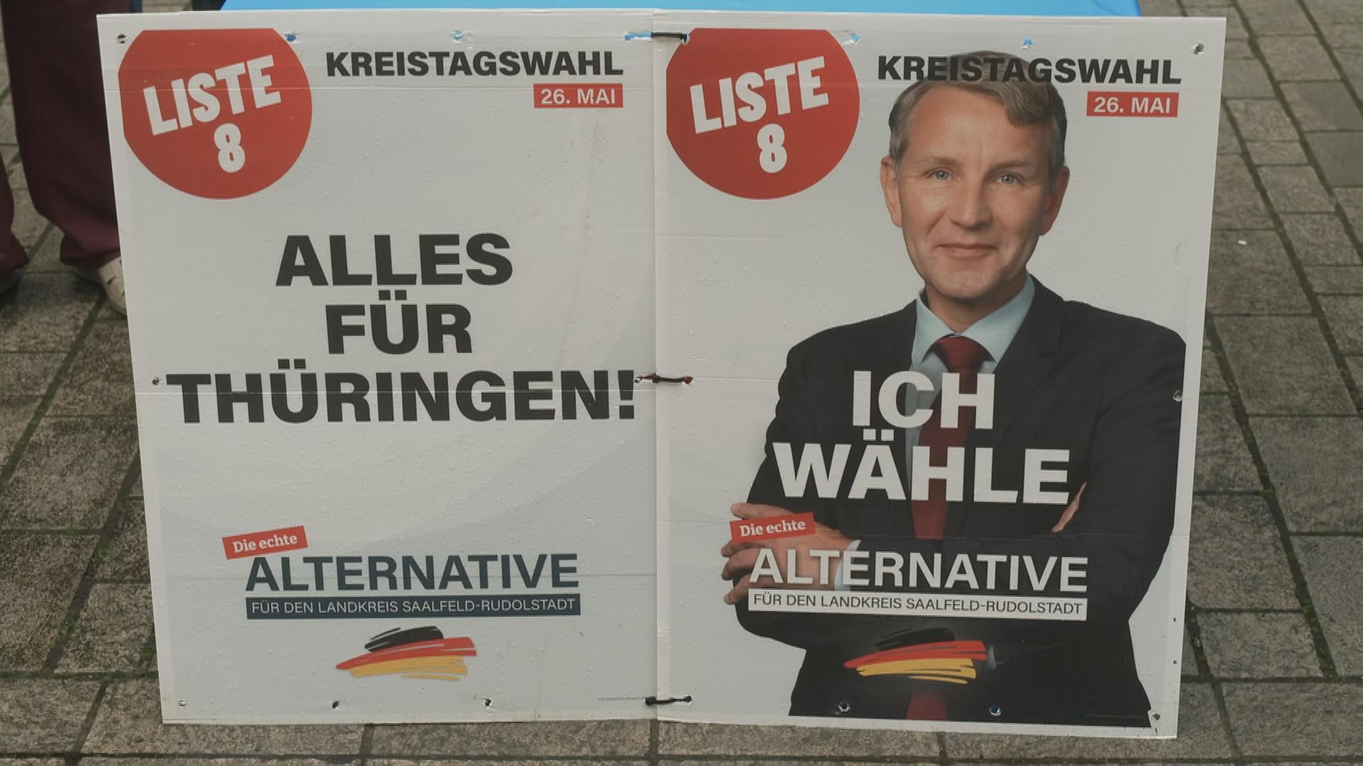 Wahlplakat mit Björn Höcke