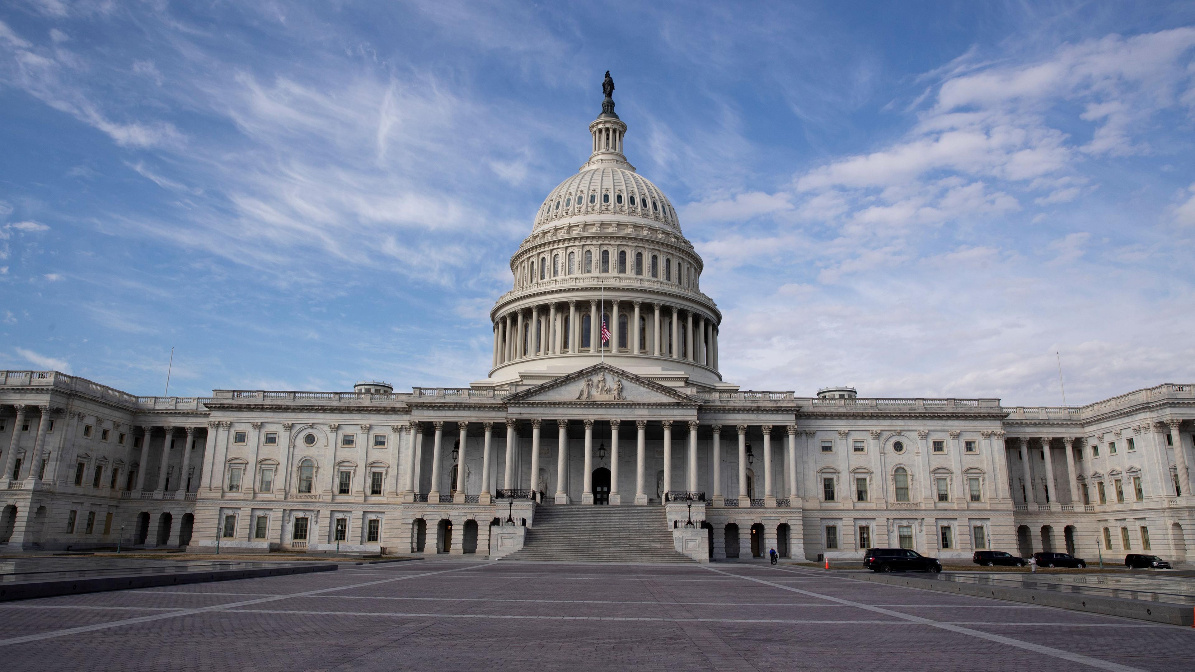Das Kapitol der Vereinigten Staaten ist der Sitz des Kongresses, der Legislative der Vereinigten Staaten 