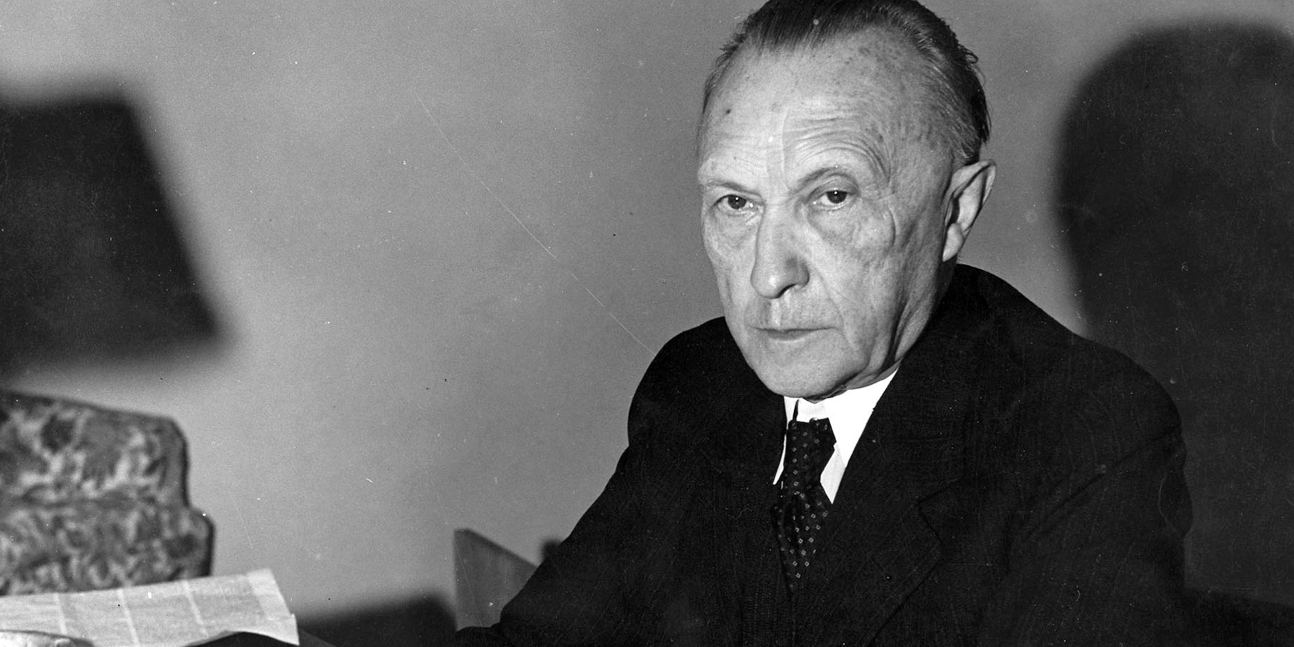Der erste deutsche Bundeskanzler Konrad Adenauer