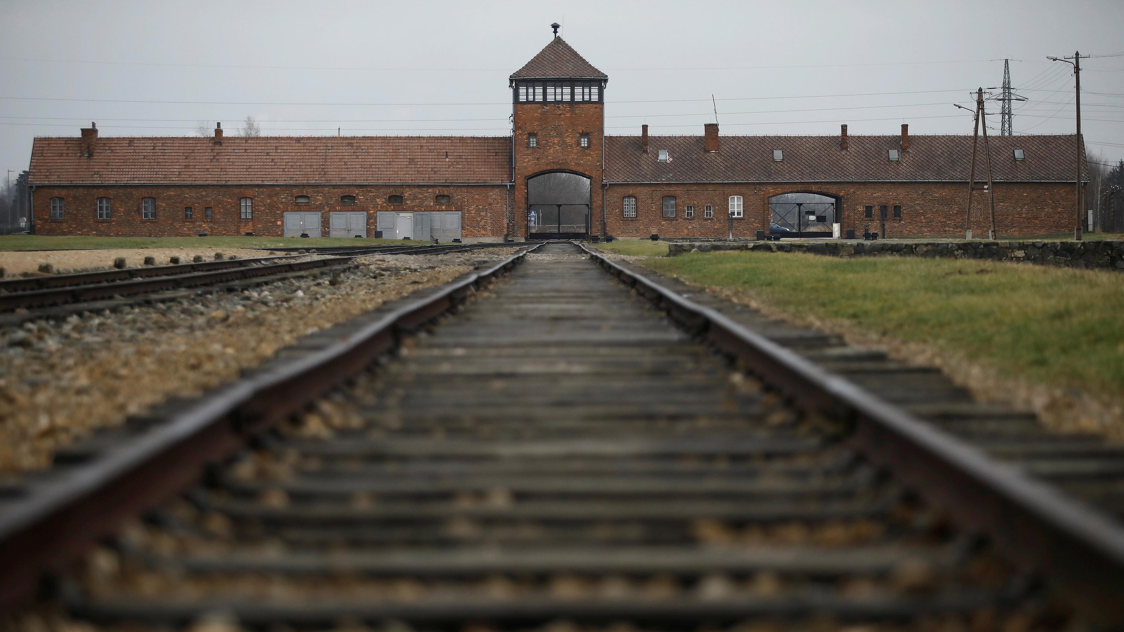 Konzentrationslager Auschwitz II-Birkenau, aufgenommen am 27.01.2021