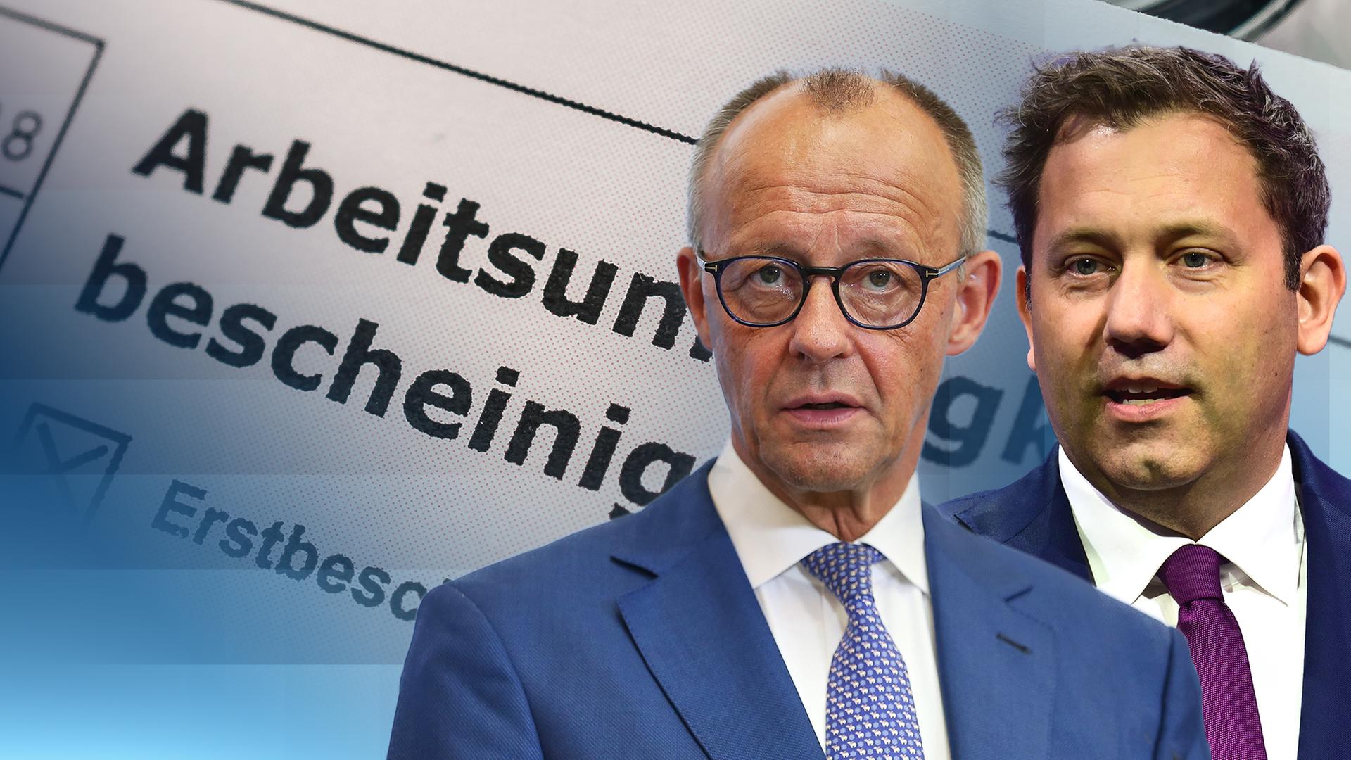 Auf dem Bild sind Friedrich Merz und Lars Klingbeil zu sehen.