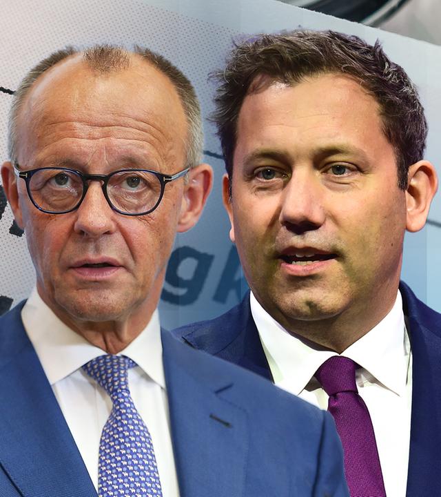 Auf dem Bild sind Friedrich Merz und Lars Klingbeil zu sehen.