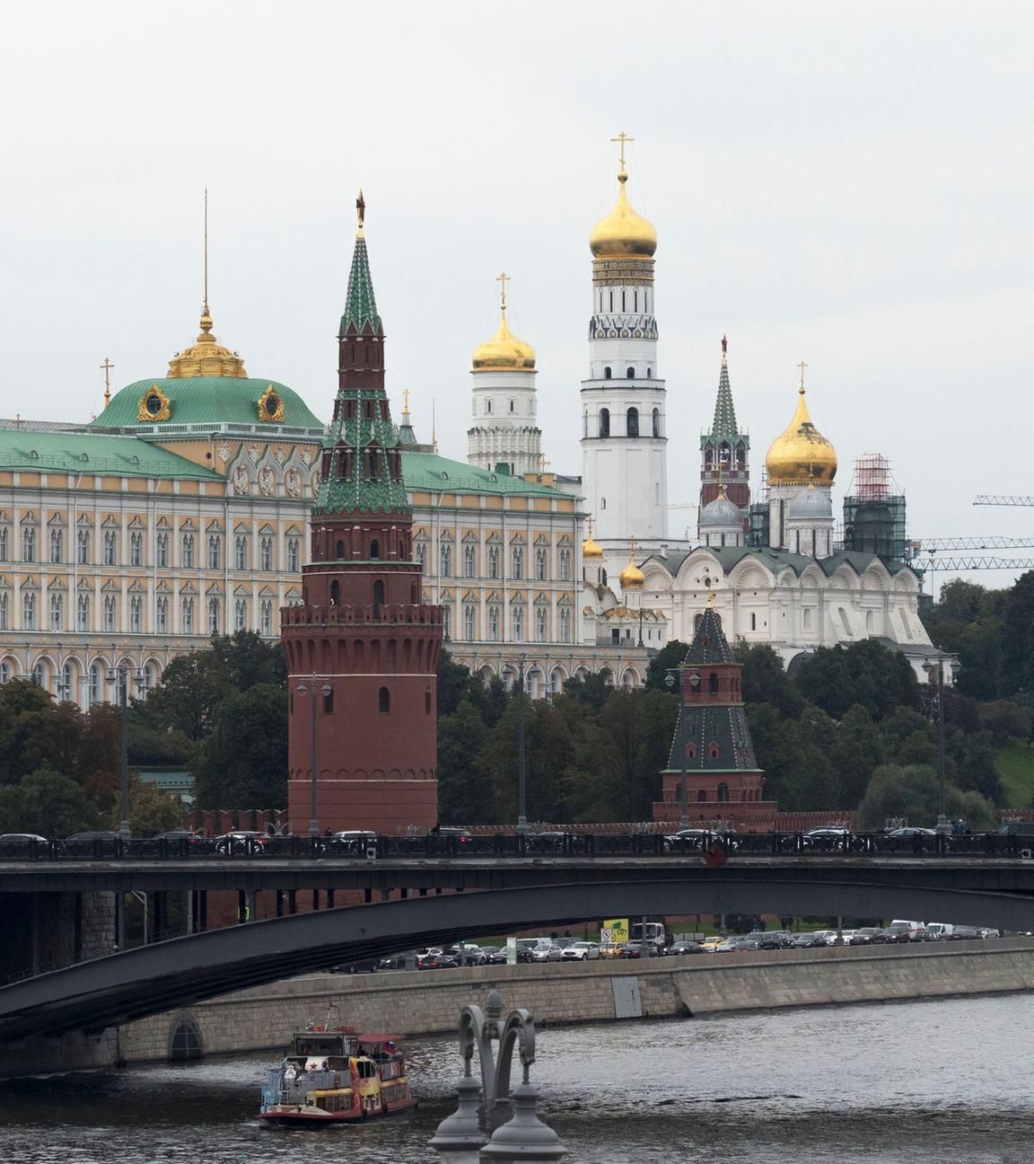 Blick auf den Kreml in der russischen Hauptstadt Moskau