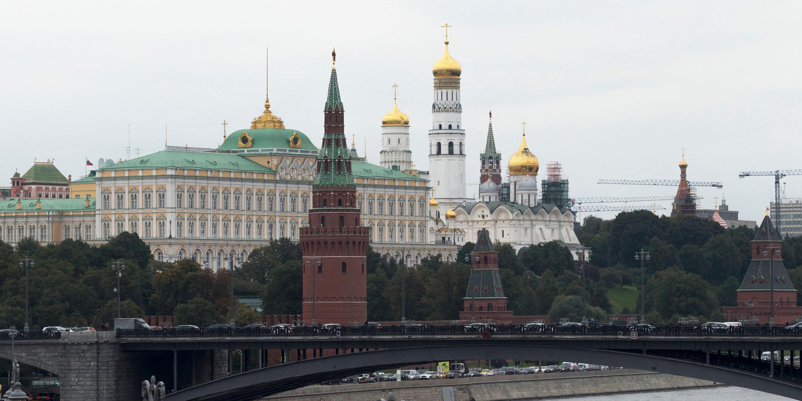 Blick auf den Kreml in der russischen Hauptstadt Moskau