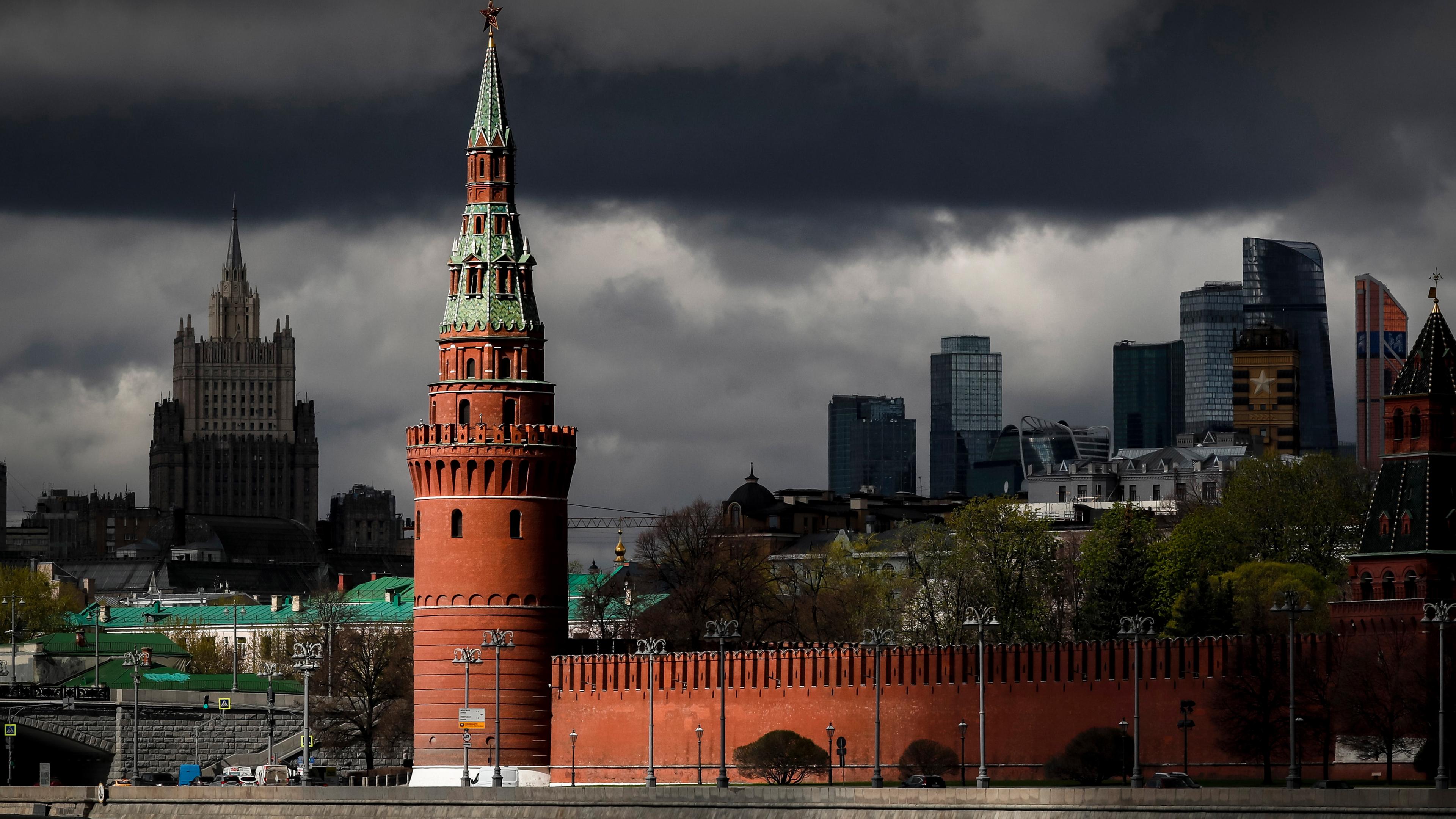 Archiv: Der Kreml in Moskau, aufgenommen am 04.05.2022