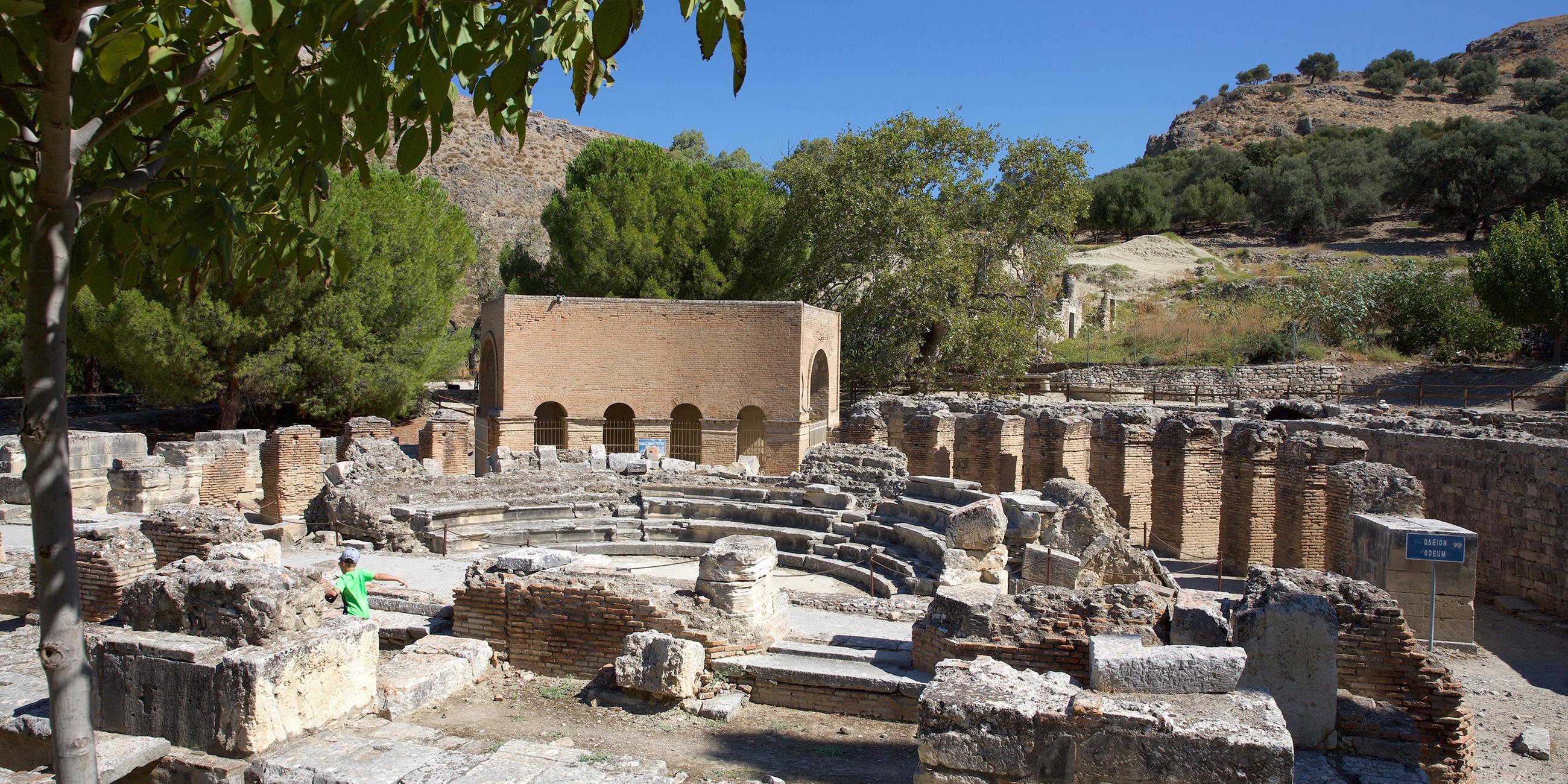 Ausgrabungsstätte: Amphitheater.