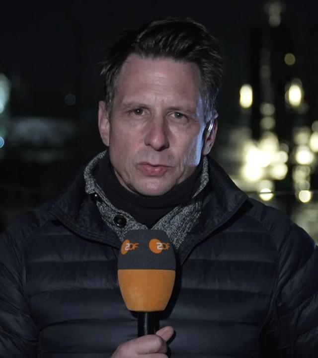 Ukraine-Korrespondent Timm Kröger im Gespräch mit ZDFheute live.