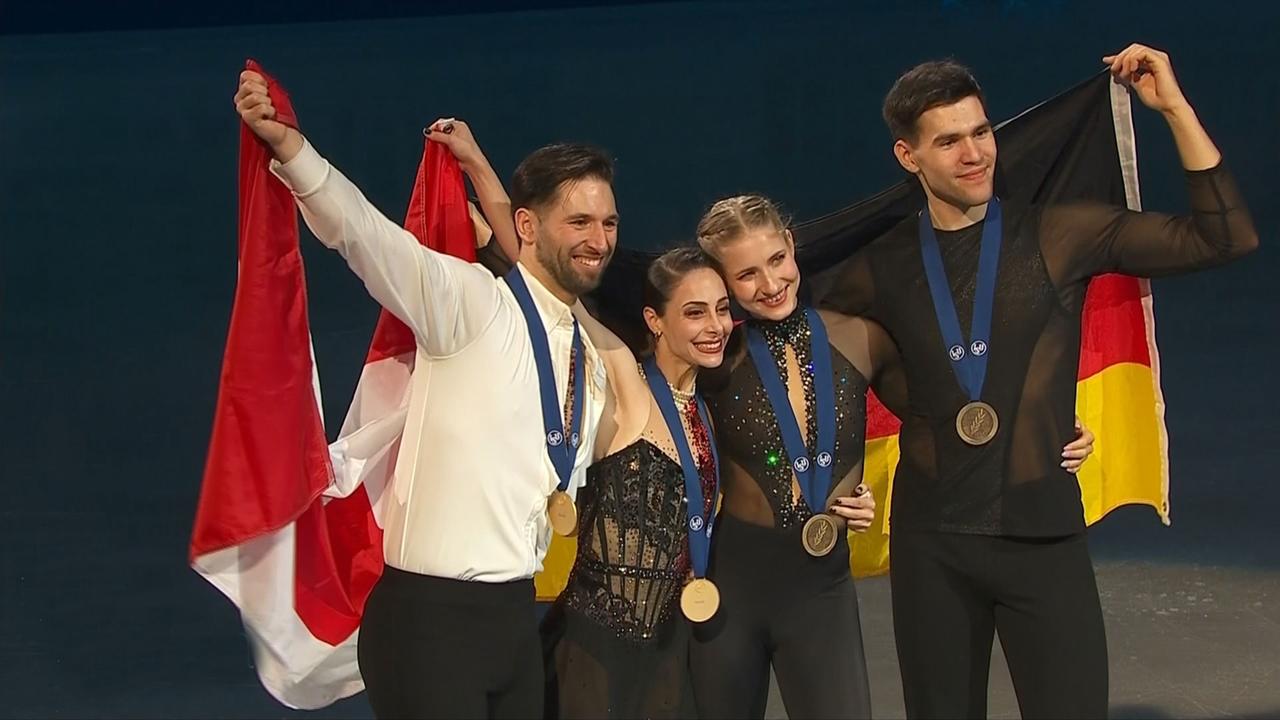 EiskunstlaufWM Bronze für Deutschland ZDFheute