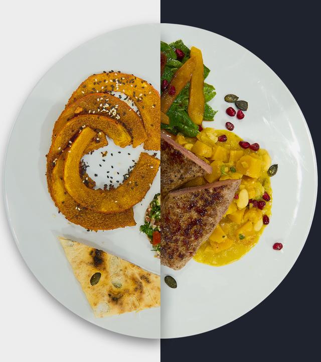 Kürbis-Spalten vs. Orientalisches Kürbisragout vom 19. September 2023