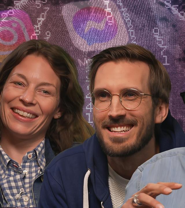 Die Gäste Anna, Rossinelli, Yves Bossart, Pedro Lenz als Collage