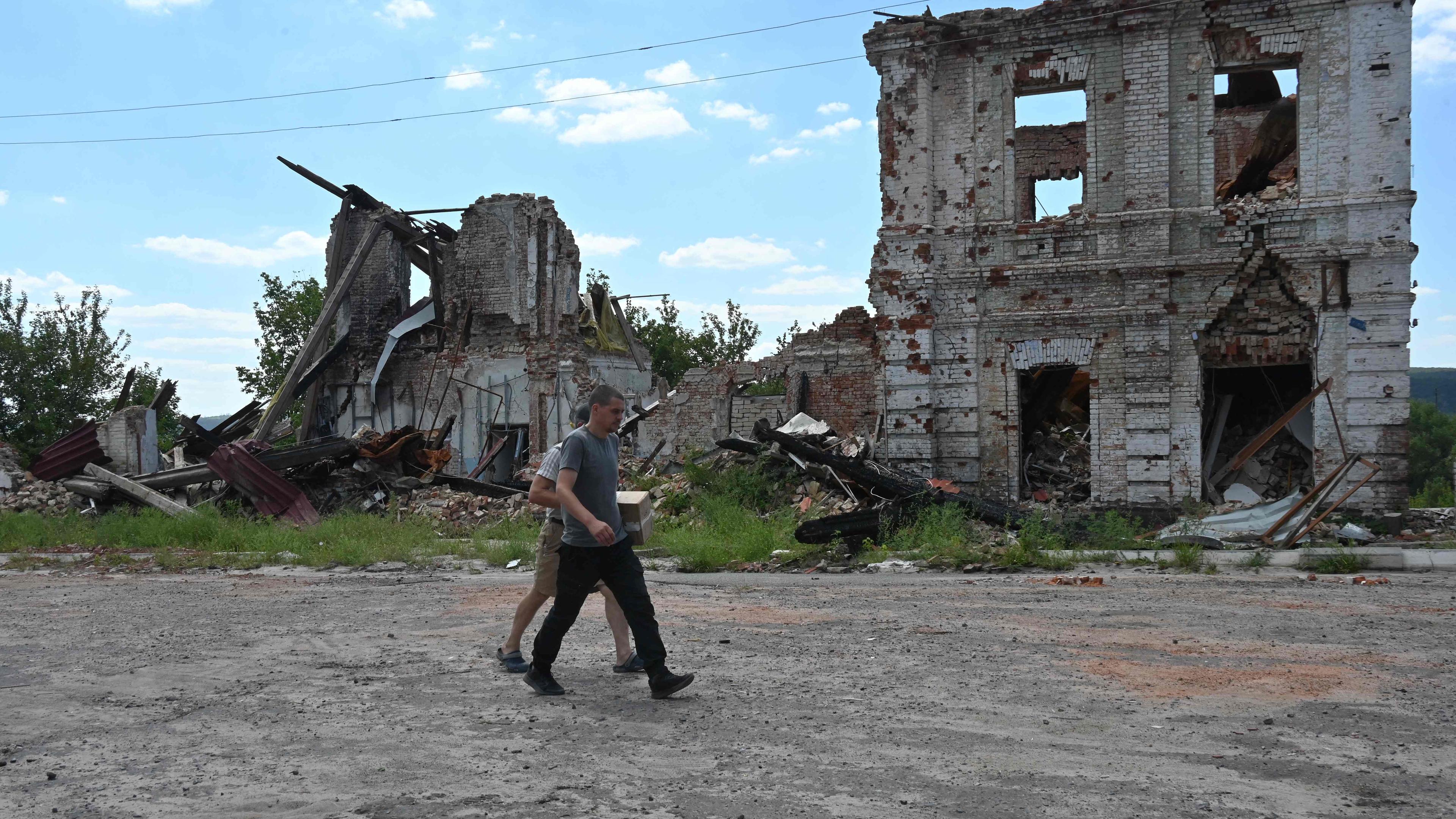 Die ukrainische Stadt Kupjansk