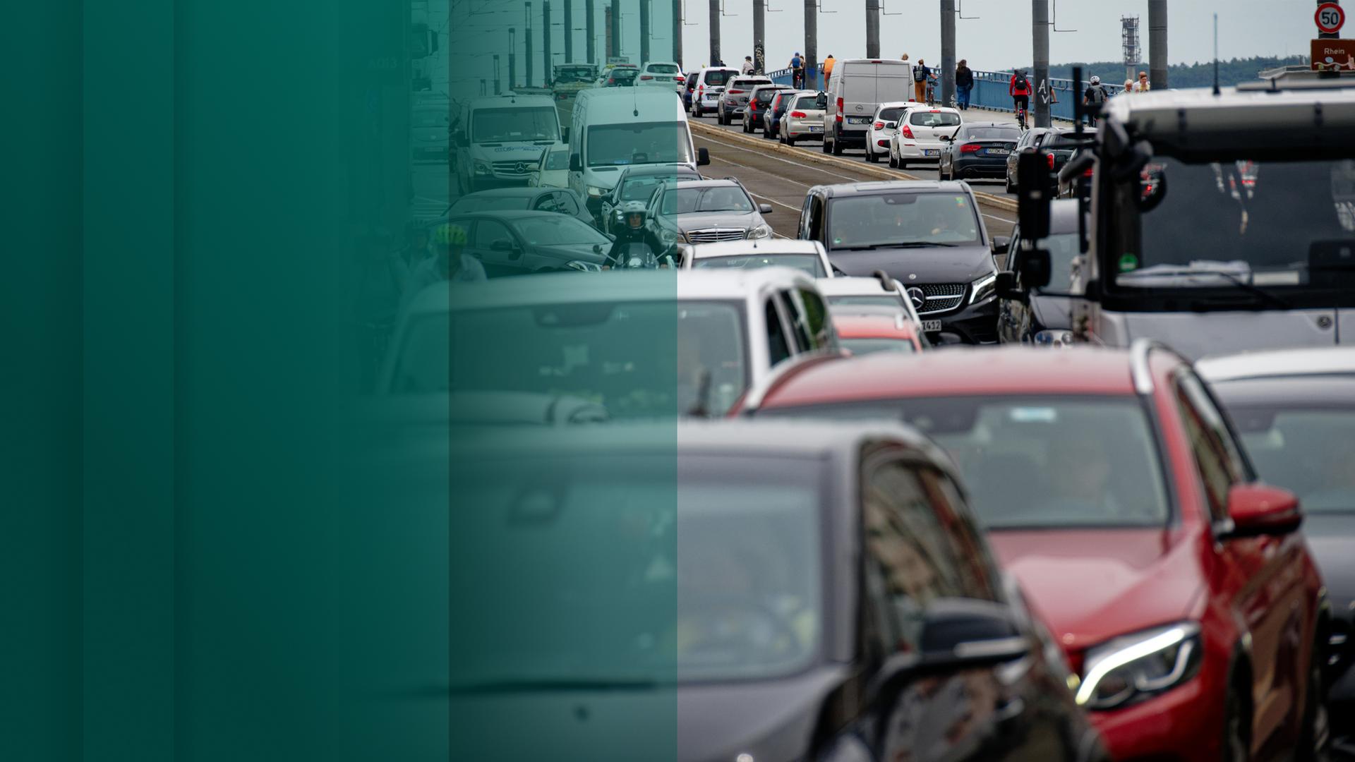 Stau auf Bonner Brücke