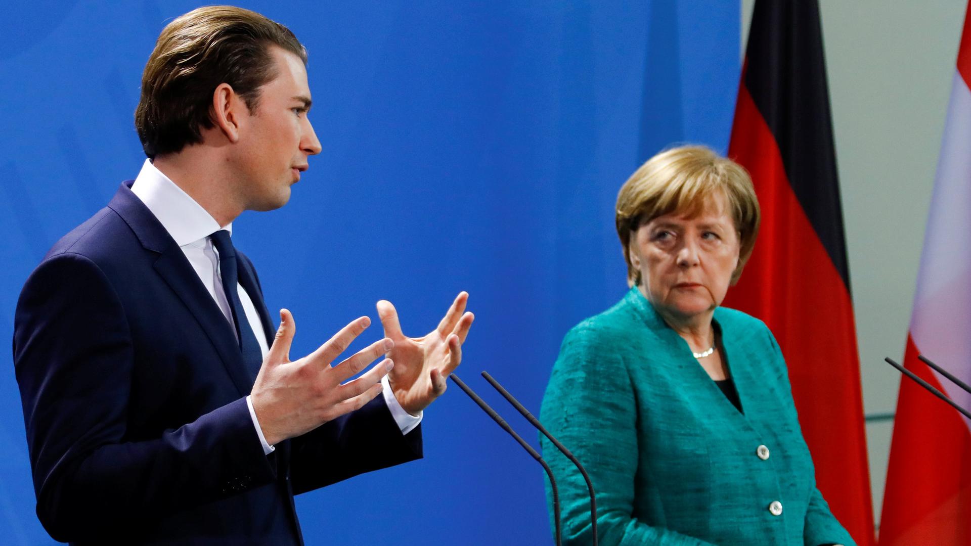 Bildergebnis fÃ¼r merkel sebastian kurz