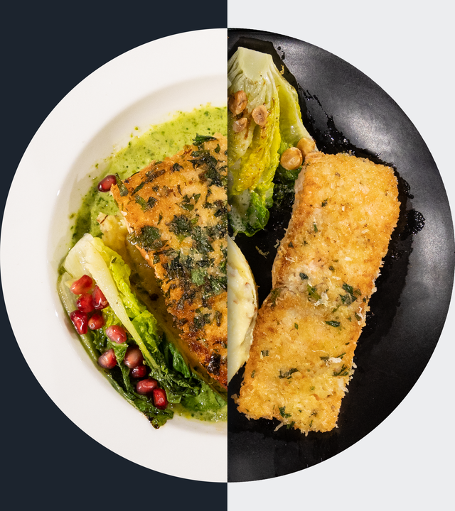 Lachsfilet mit Limetten-Estragon-Kruste