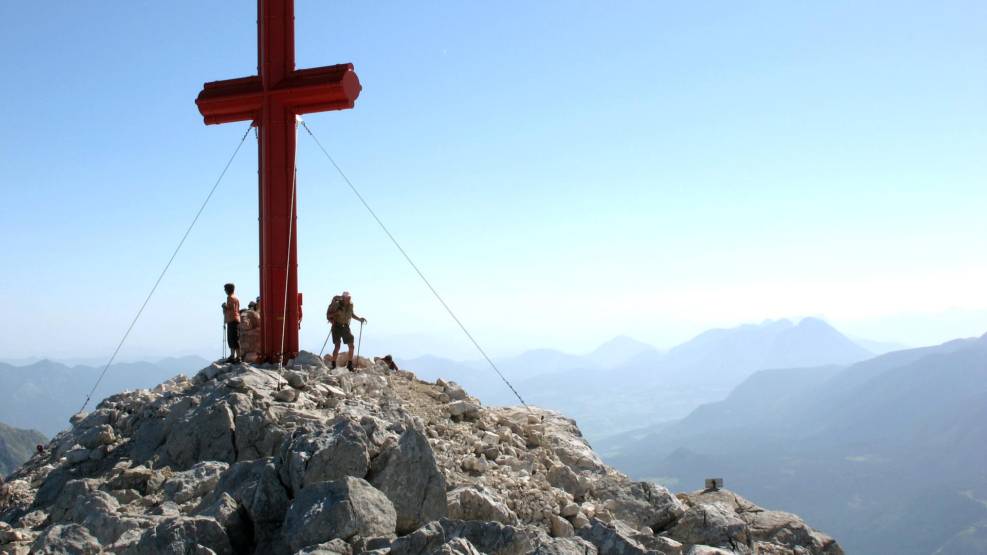 Blick vom Dachstein zum Großglockner