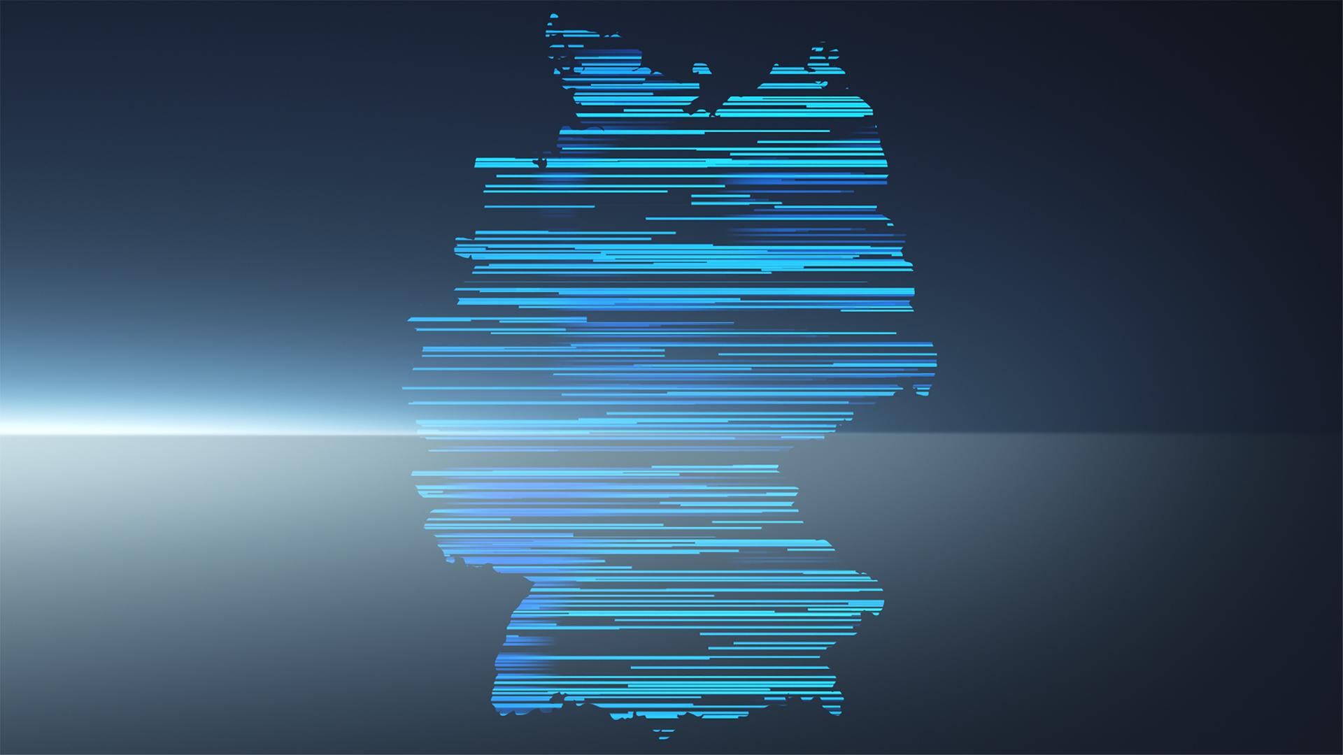 Übersicht Karte Bundesrepublik mit Städten, in denen ZDF-Landesstudios sind