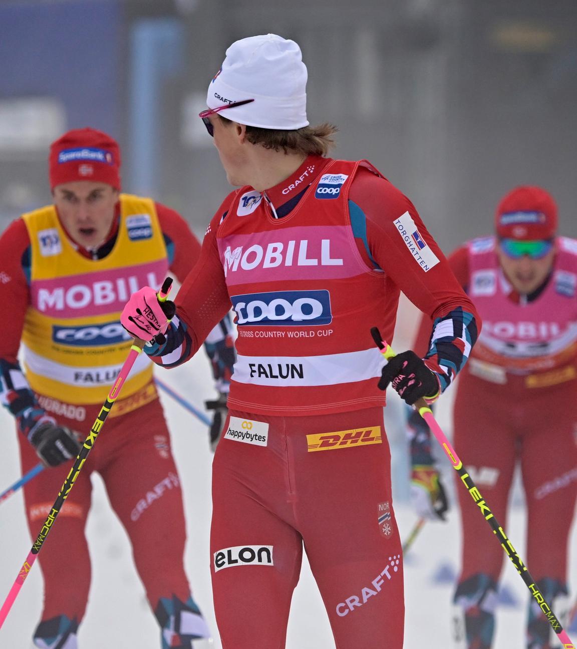 Norwegens Langlaufstar Johannes Hösflot Kläbo gewinnt über die 10km in Falun