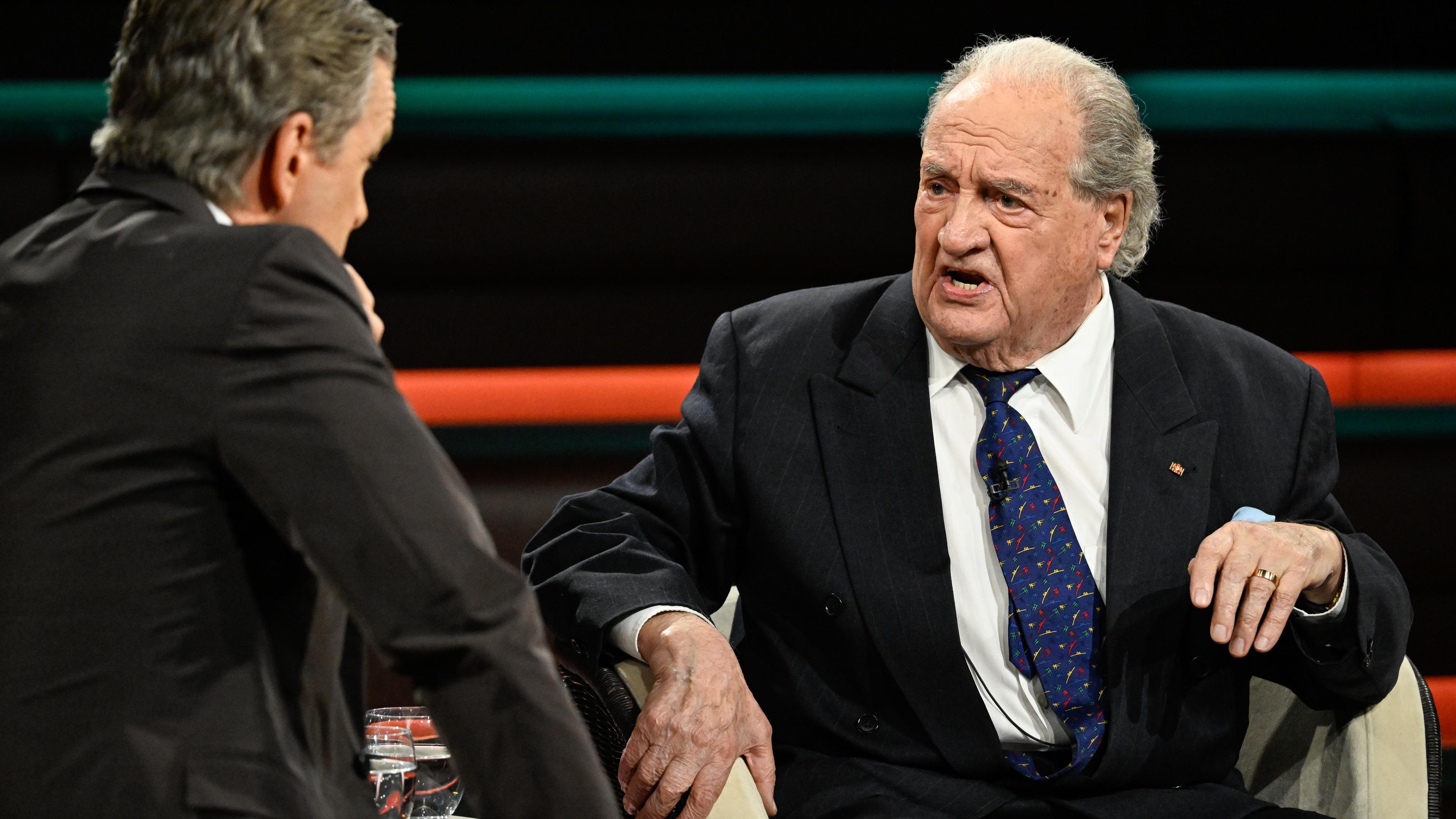 Der Holocaust-Überlebende Ivar Buterfas-Frankenthal zu Gast in der Sendung von Markus Lanz.