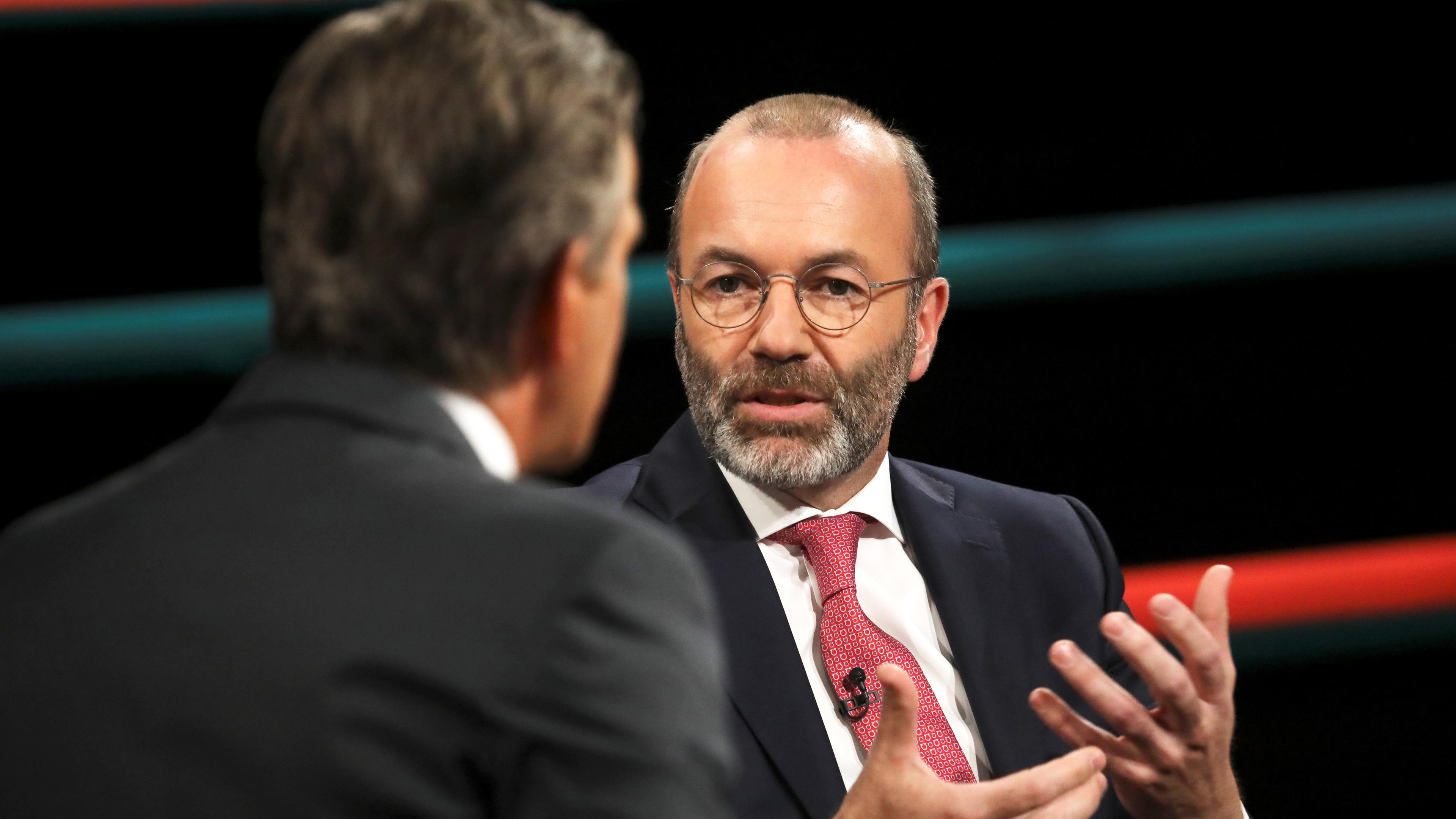 EVP-Chef Manfred Weber zu Gast bei Markus Lanz.
