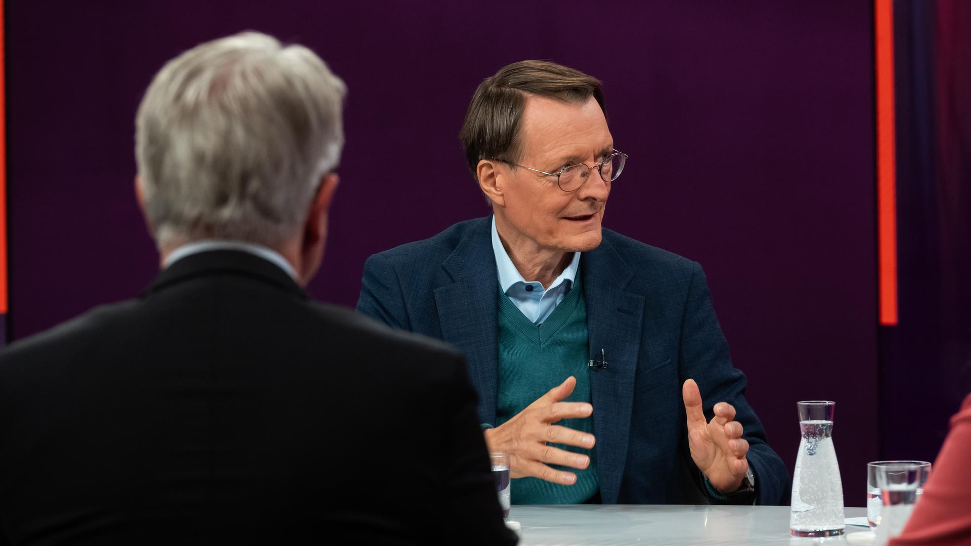 Karl Lauterbach bei Maybrit Illner