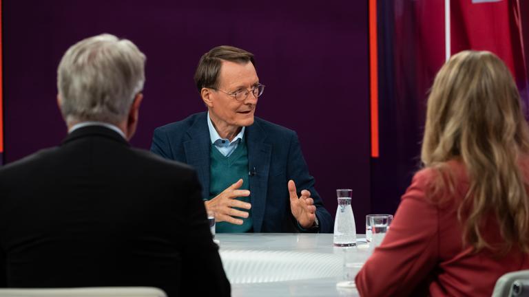 Karl Lauterbach bei Maybrit Illner