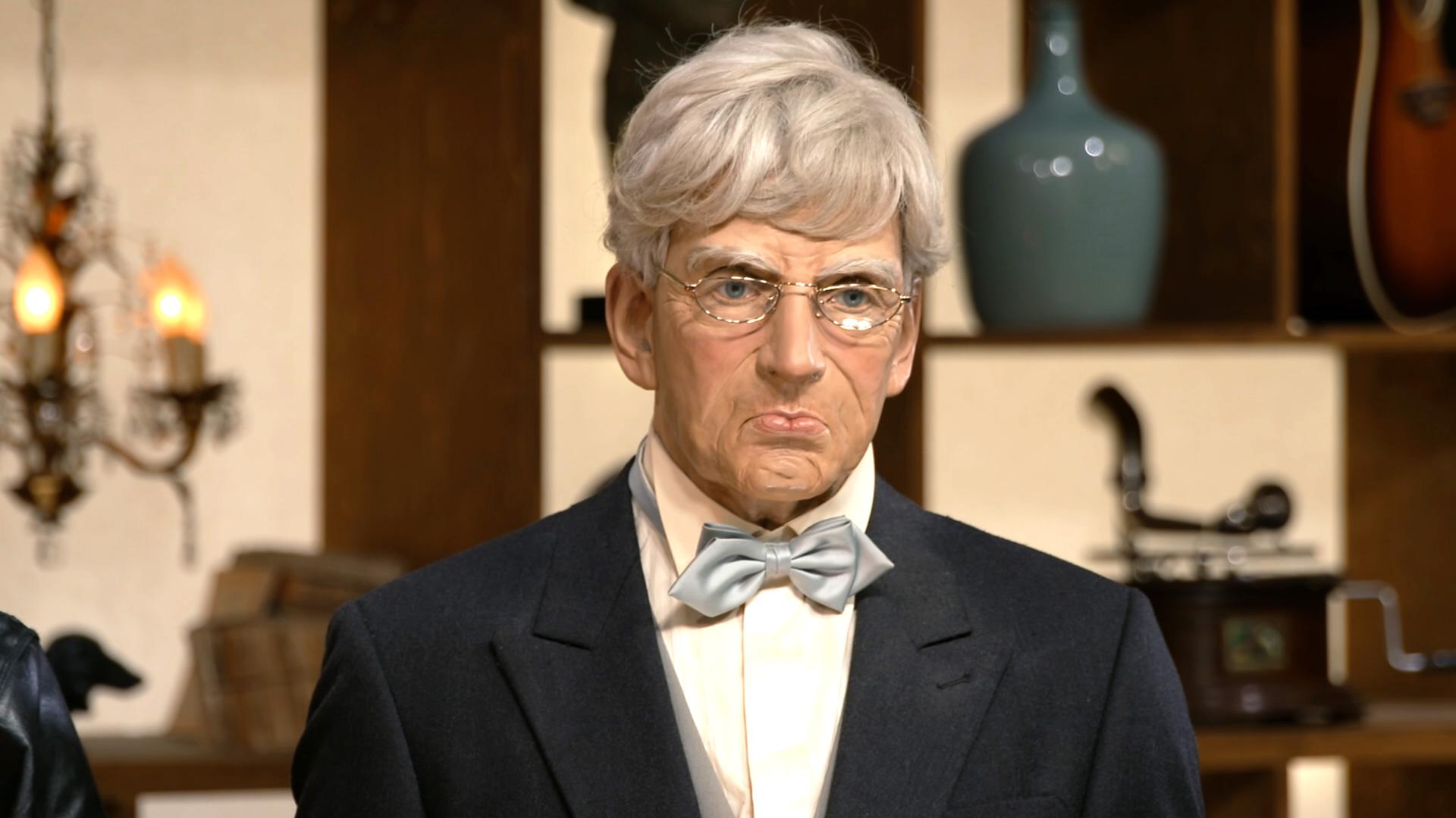 Lebensgroße Butler-Figur