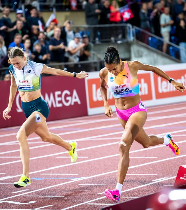 Leichtathletik: Audrey Werro und Femke Broeders-Bol.