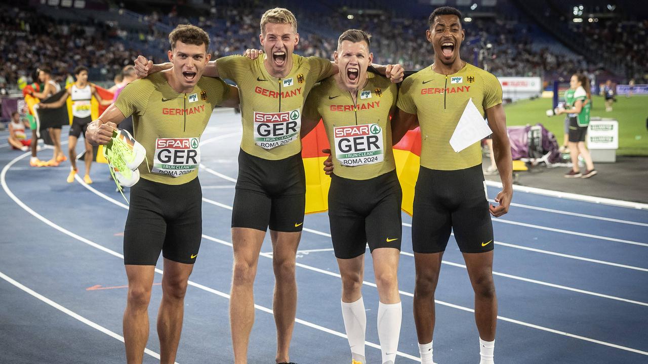 LeichtathletikEM Der BronzeLauf der 400MeterStaffel ZDFmediathek