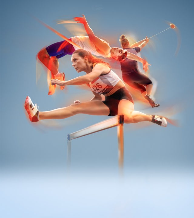 Leichtathletik-Collage