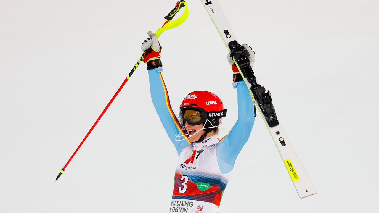 Lena Dürr Dritte beim Slalom in Schladming