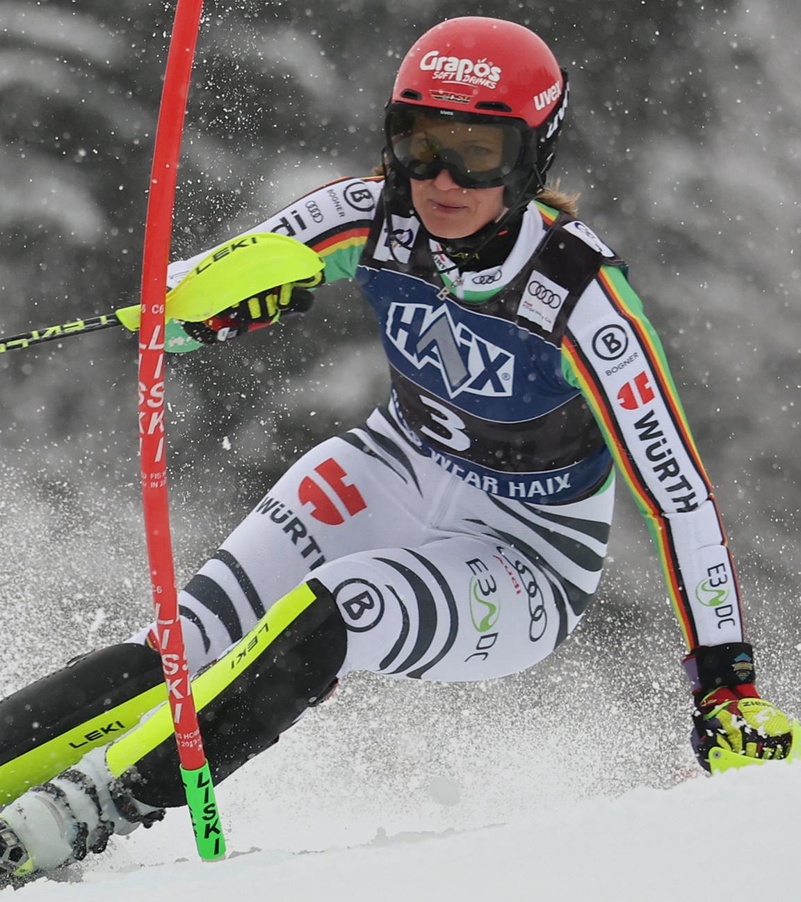 Lena Dürr in Aktion.