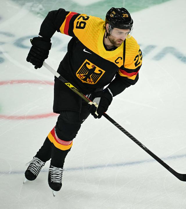 Leon Draisaitl (Deutschland) in Aktion. 