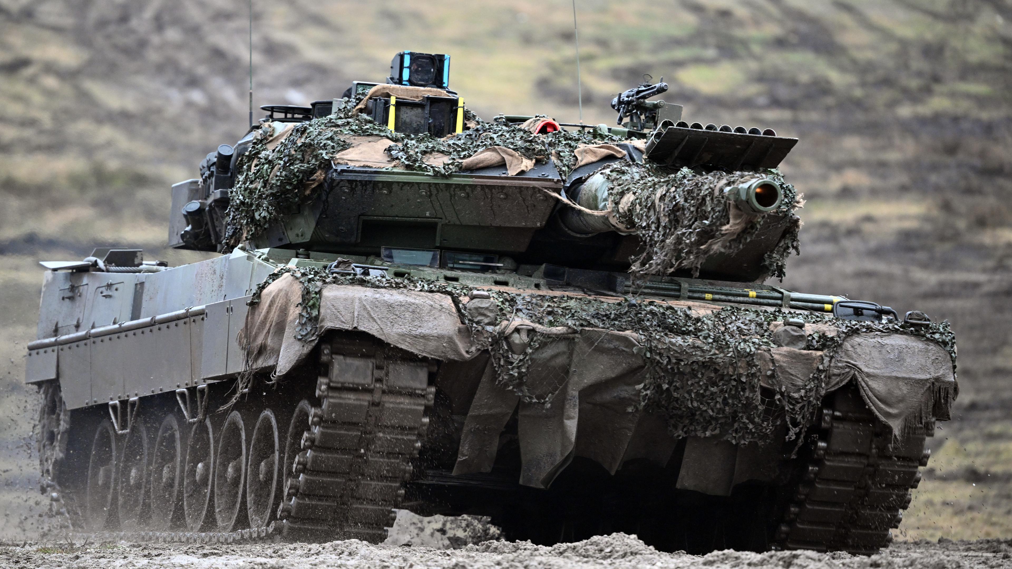 Ein Leopard 2A6 des Panzerbataillon 203 der Bundeswehr