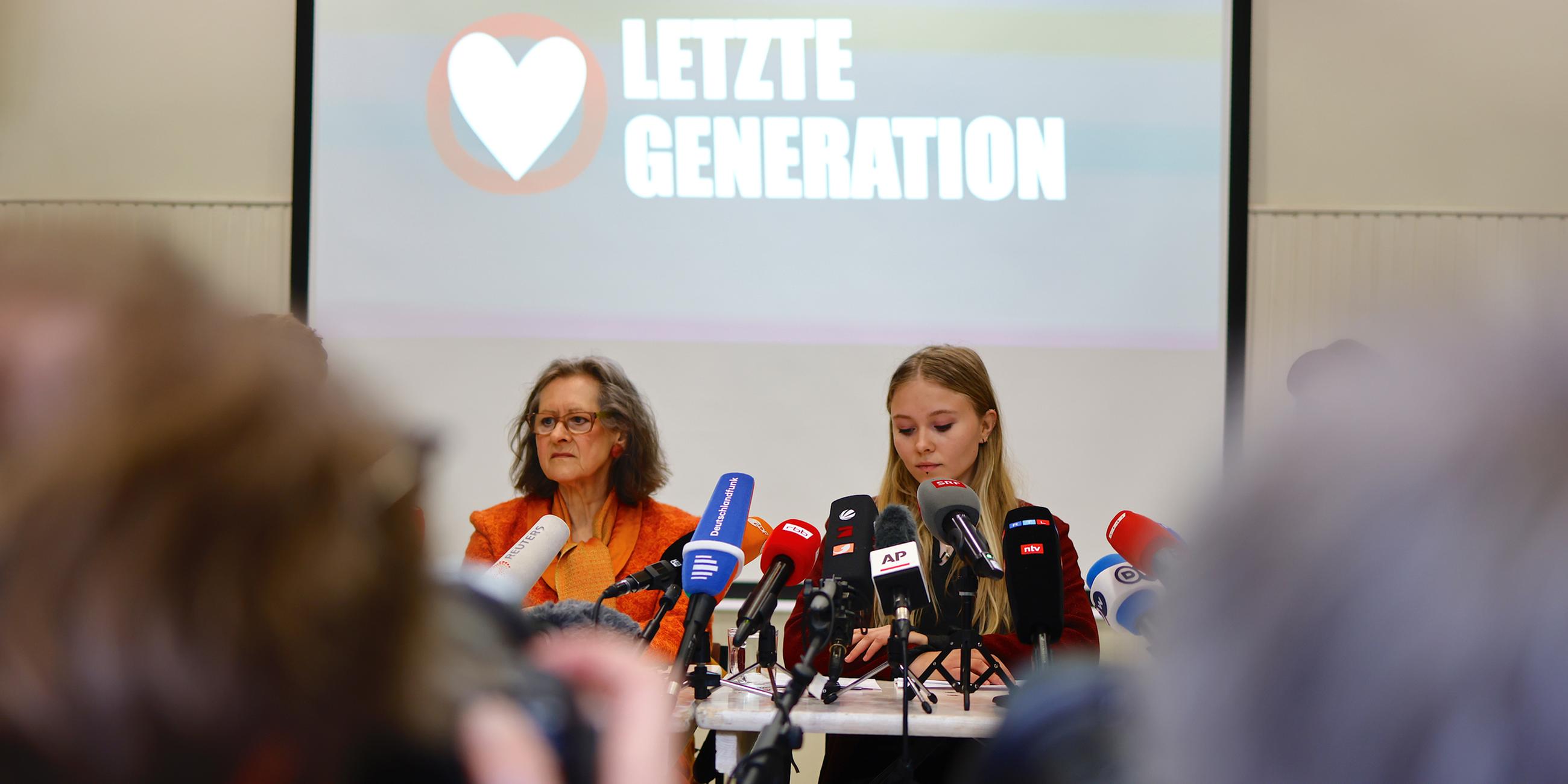 Pressekonferenz "Letzte Generation"
