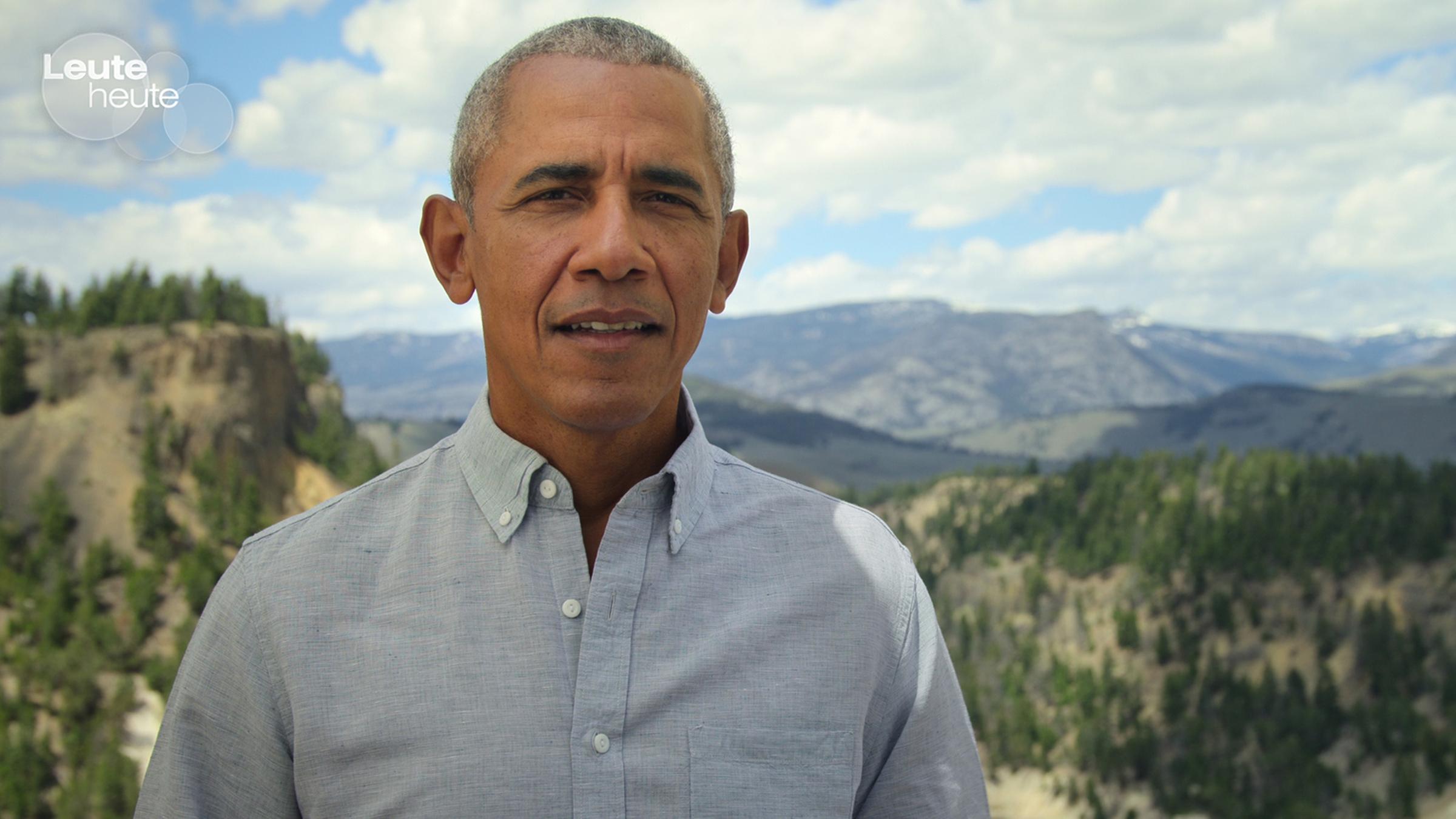 Der ehemalige US-Präsident Barack Obama spricht im Yellowstone Nationalpark in einer Szene der Netflix-Dokumentarreihe 'Our Great National Parks'