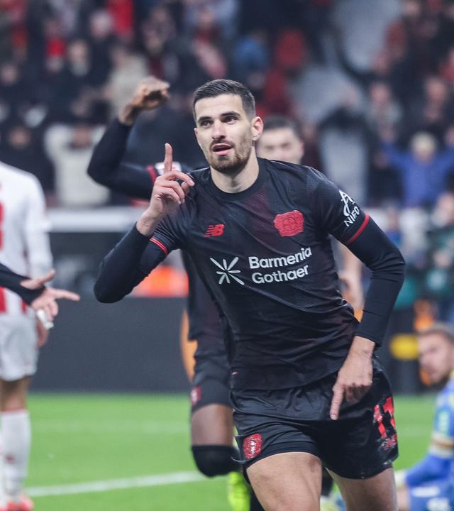 Martin Terrier in Leverkusen am 13.12.25