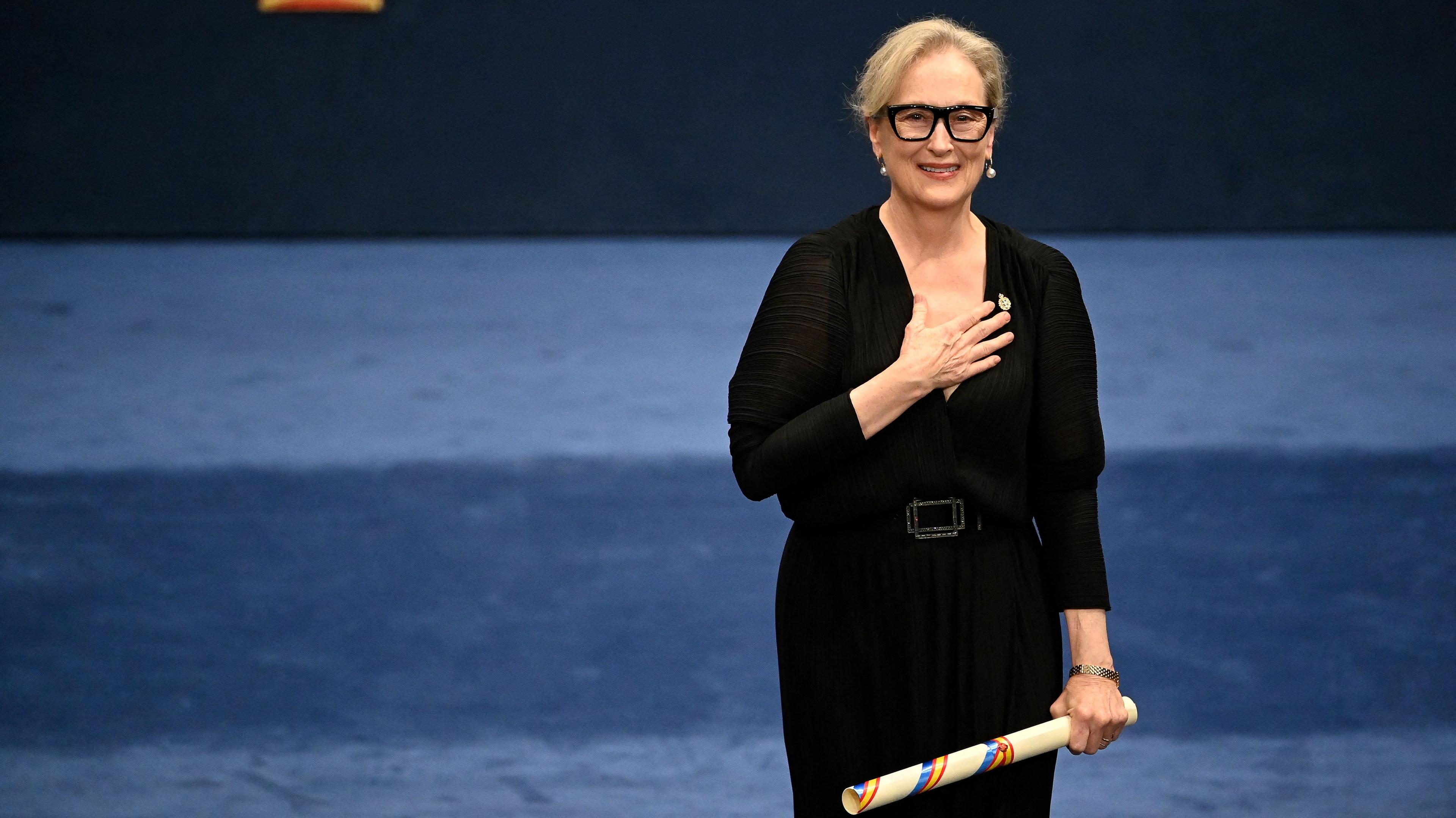 Ehre für Meryl Streep: Die Oscar-Preisträgerin ist mit dem renommierten Prinzessin-von-Asturien-Preis in der Sparte Künste geehrt worden. Er gilt als „Spanischer Nobelpreis“.